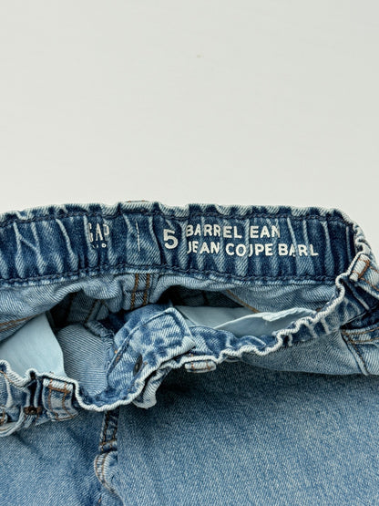 Gap Kids Barrel Jean Light Wash Size 5