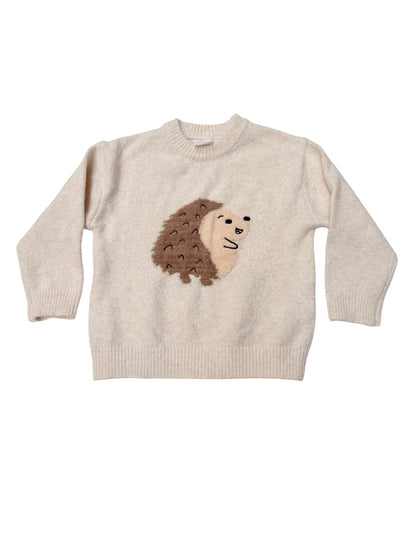 Zara Hedgehog Cream Sweater 2-3Y