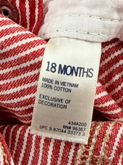 OshKosh Red Striped Jumper Dress 18M