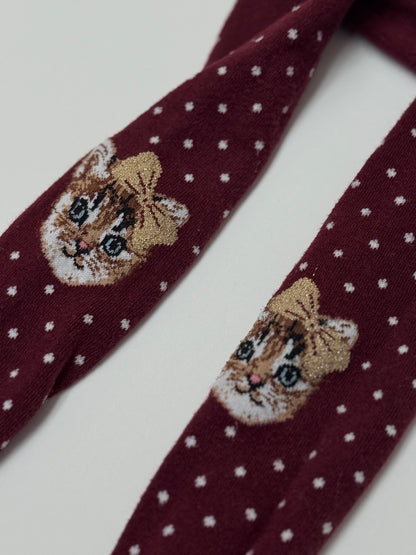 H&M Cat Polka Dot Leggings 3/4T