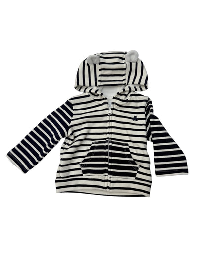 Baby Gap Striped Bear Hoodie 6-12M