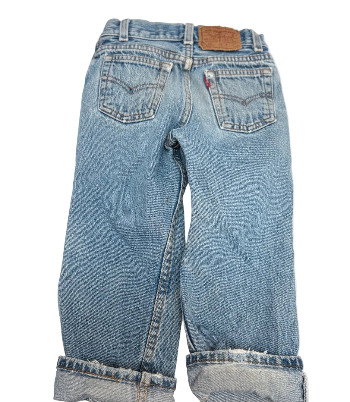 Vintage 1992 Levi's 501 Distressed Denim Jeans Kids Size 5