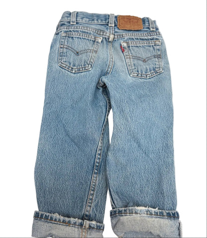 Vintage 1992 Levi's 501 Distressed Denim Jeans Kids Size 5