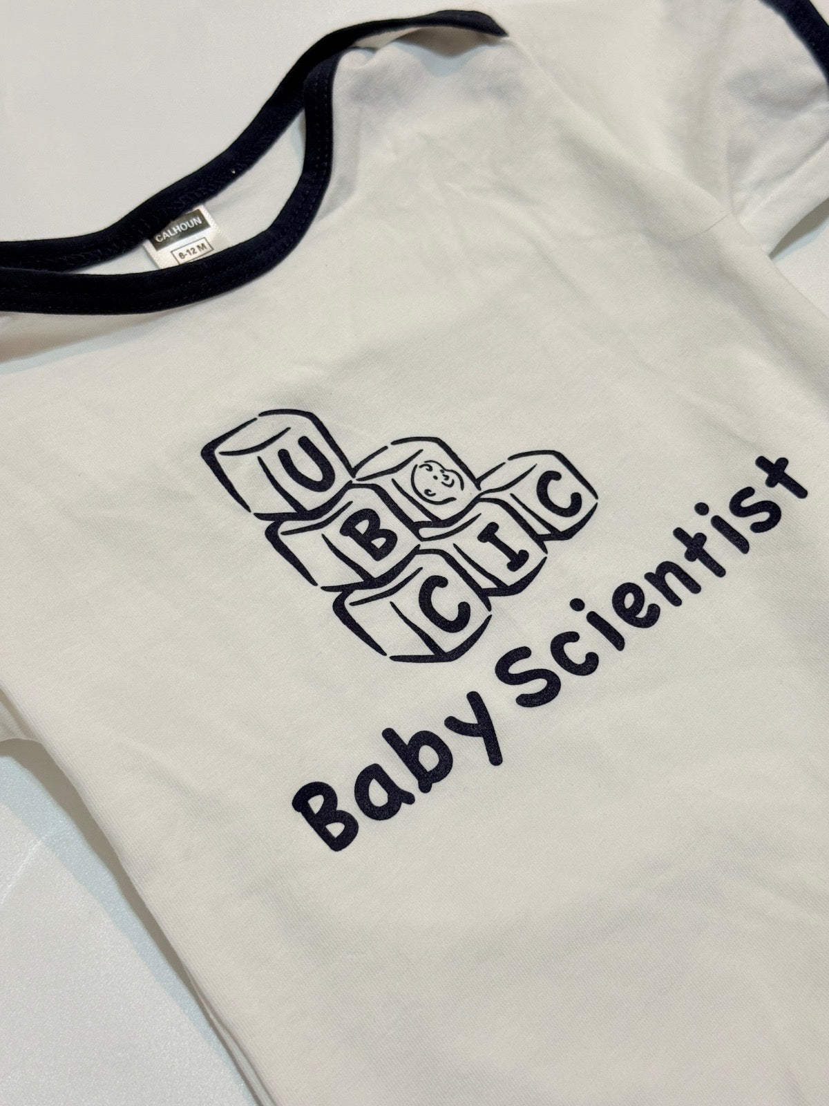 Calhoun UBC CIC Baby Scientist White Tee 6-12M