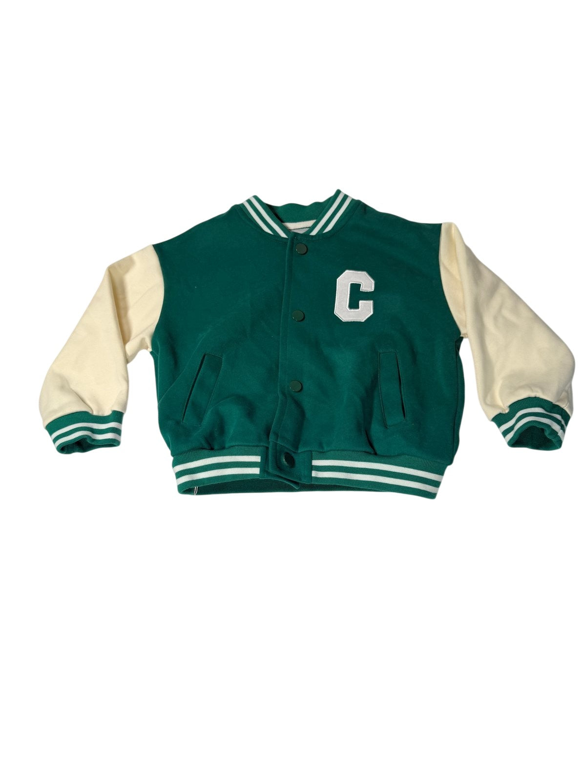 NWT - Green Varsity Baseball Jacket Size 3-4Y