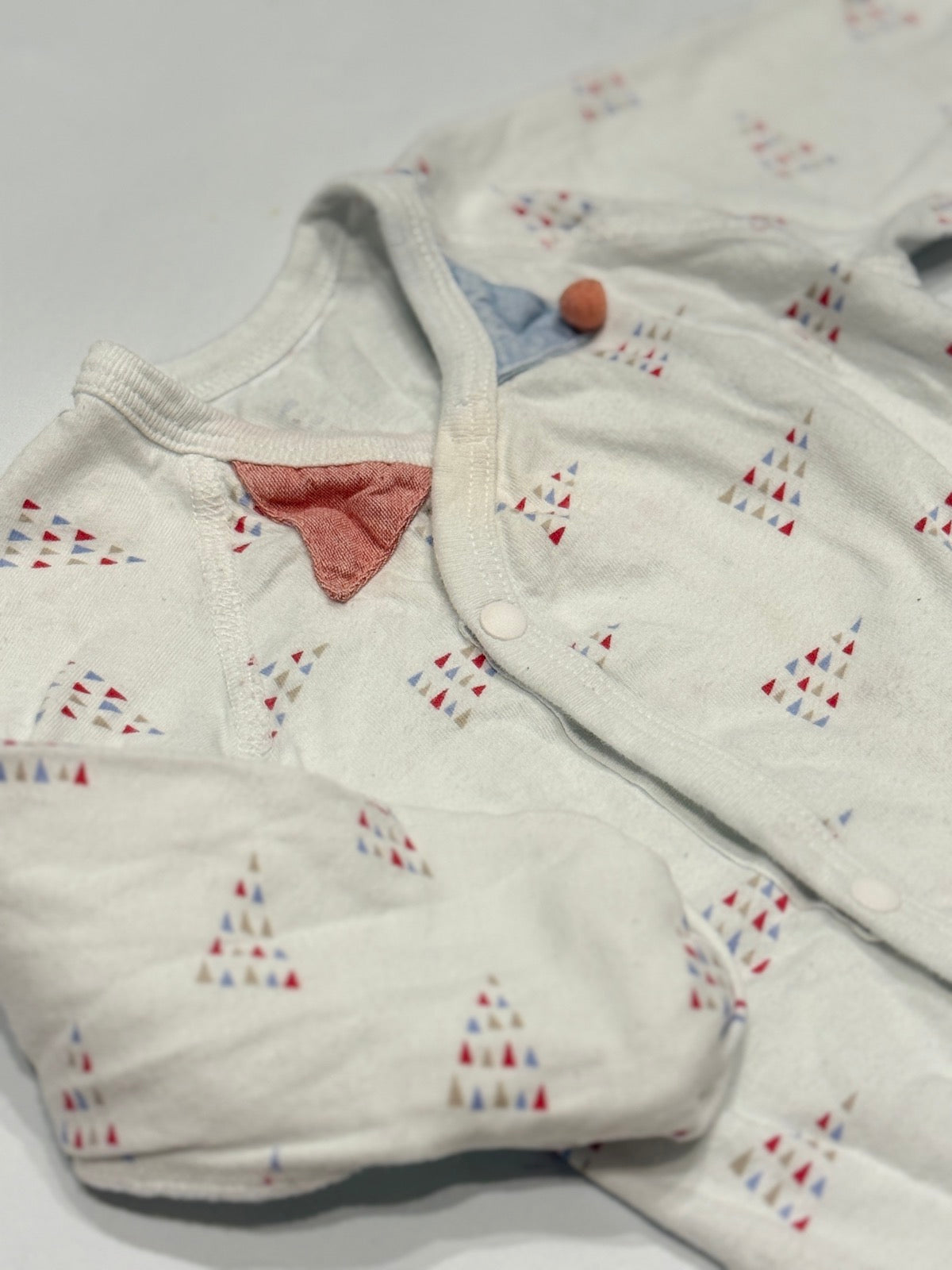 Ago Bang Cotton Triangle Print Wrap and Blanket Set 3-6m