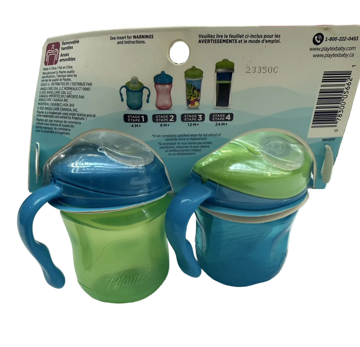 Playtex Sipsters Soft Spout Training Cups 4M+