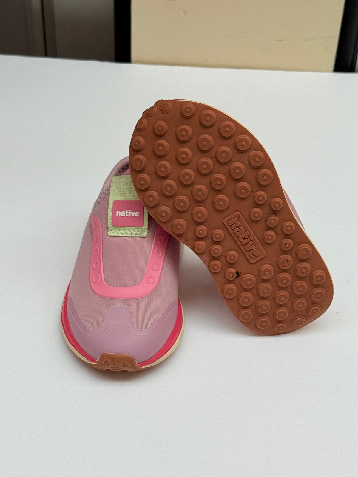 Native Pink Slip-On Sneakers Toddler 7