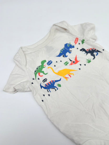 Baby Gap Dinosaur Print Bodysuit 6-12M