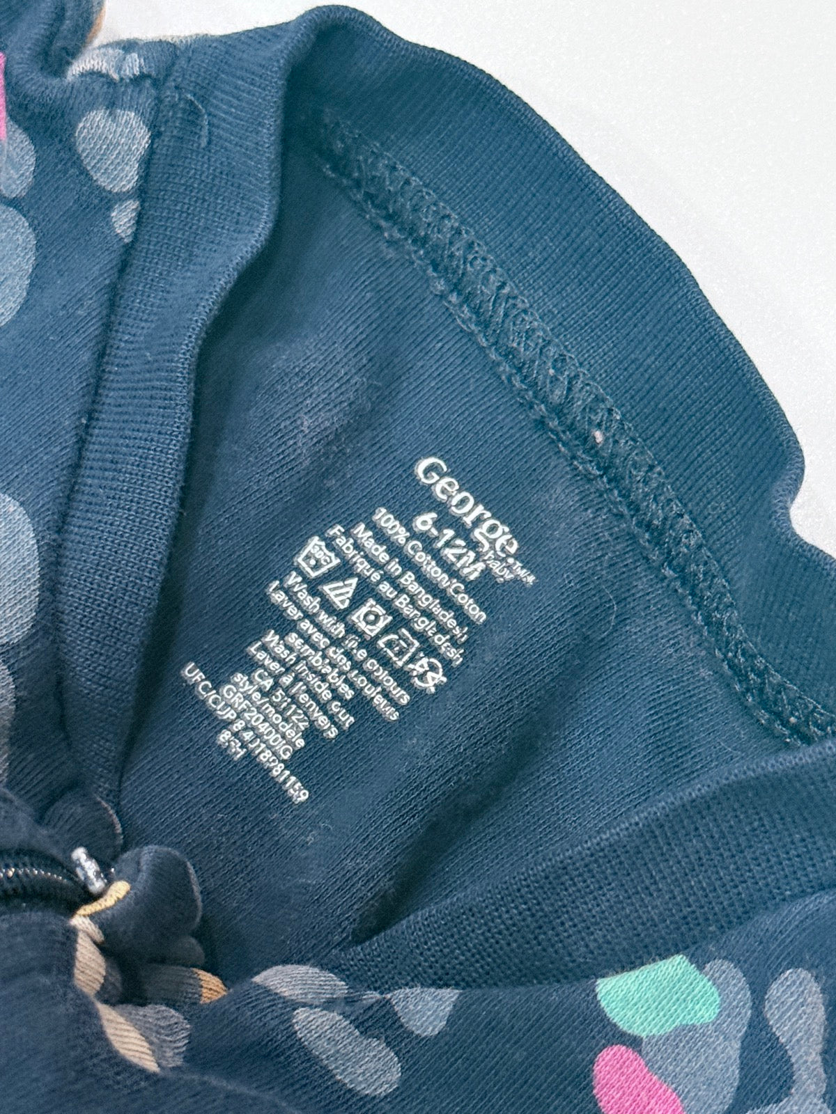 George Leopard Print Footed Sleeper 6-12M