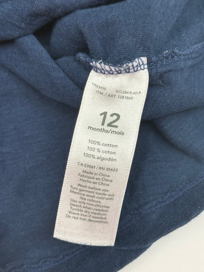 Carter's Excavator Navy T-Shirt 12m