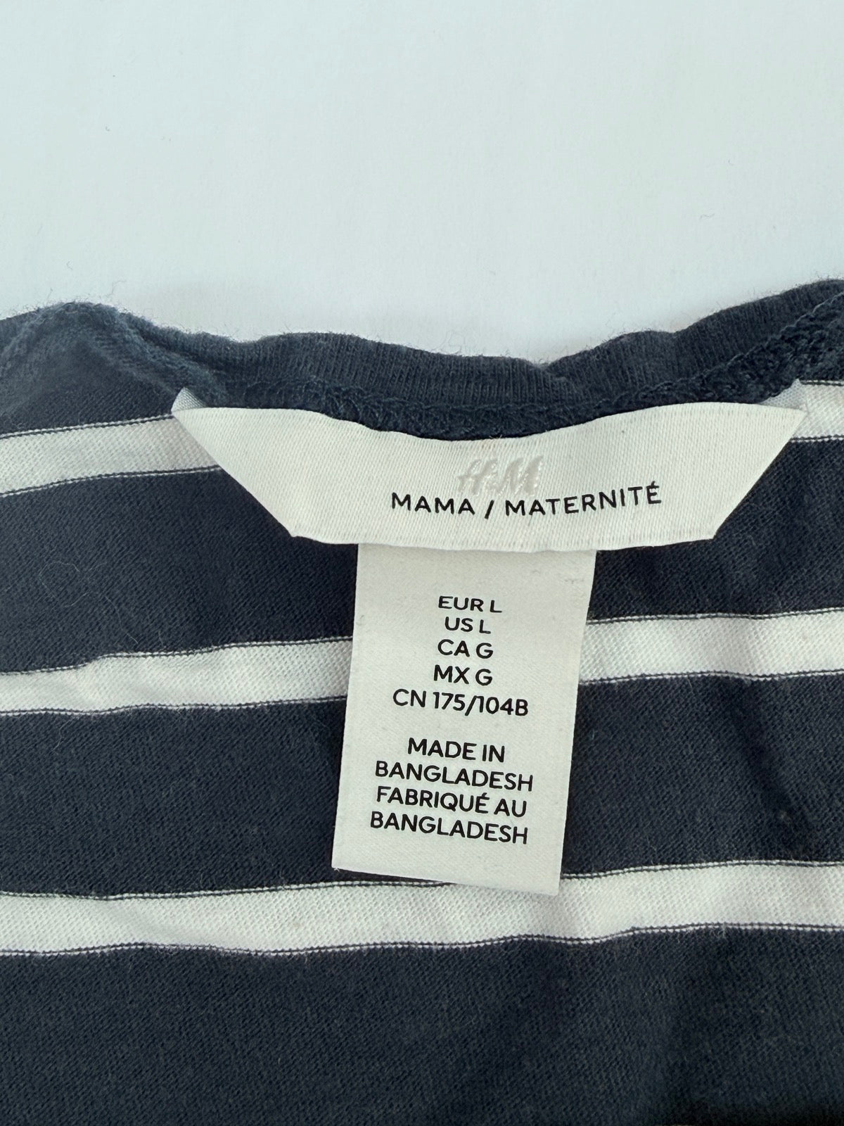 H&M Mama Maternity Striped Top Size L