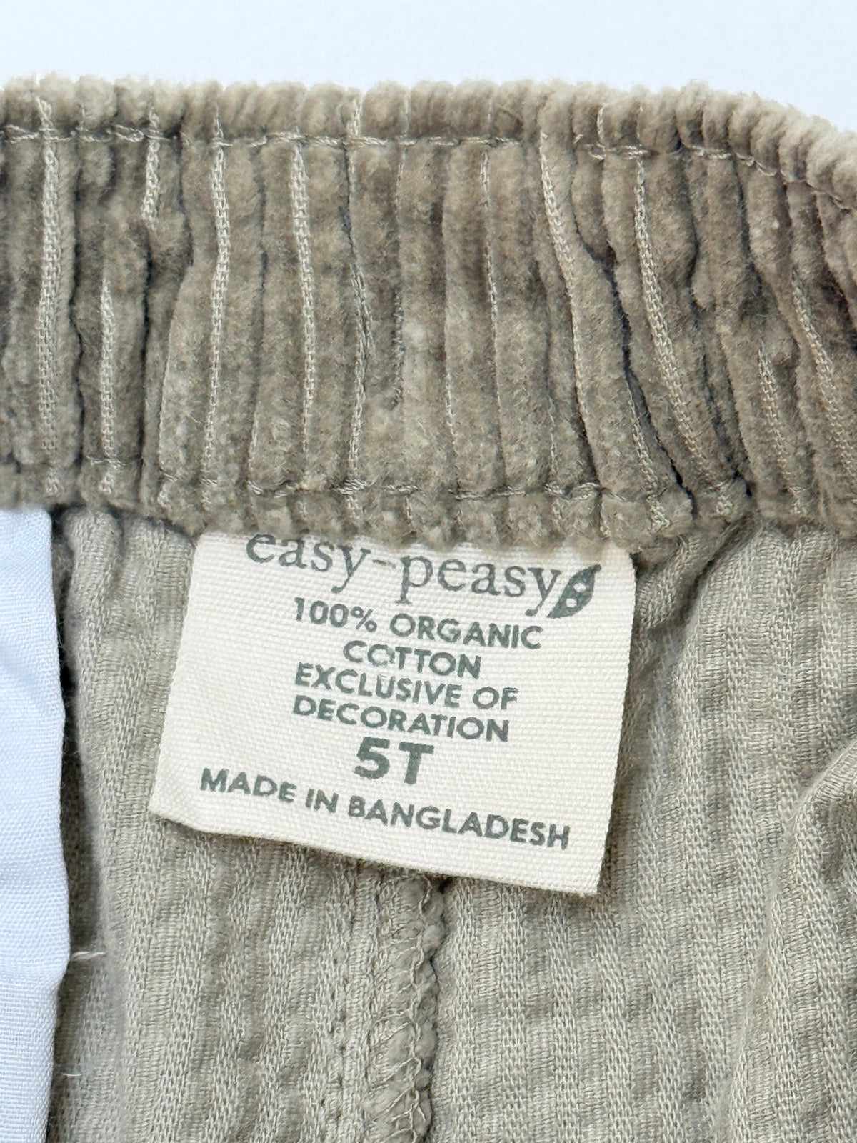 Easy-Peasy Olive Corduroy Pants 5T