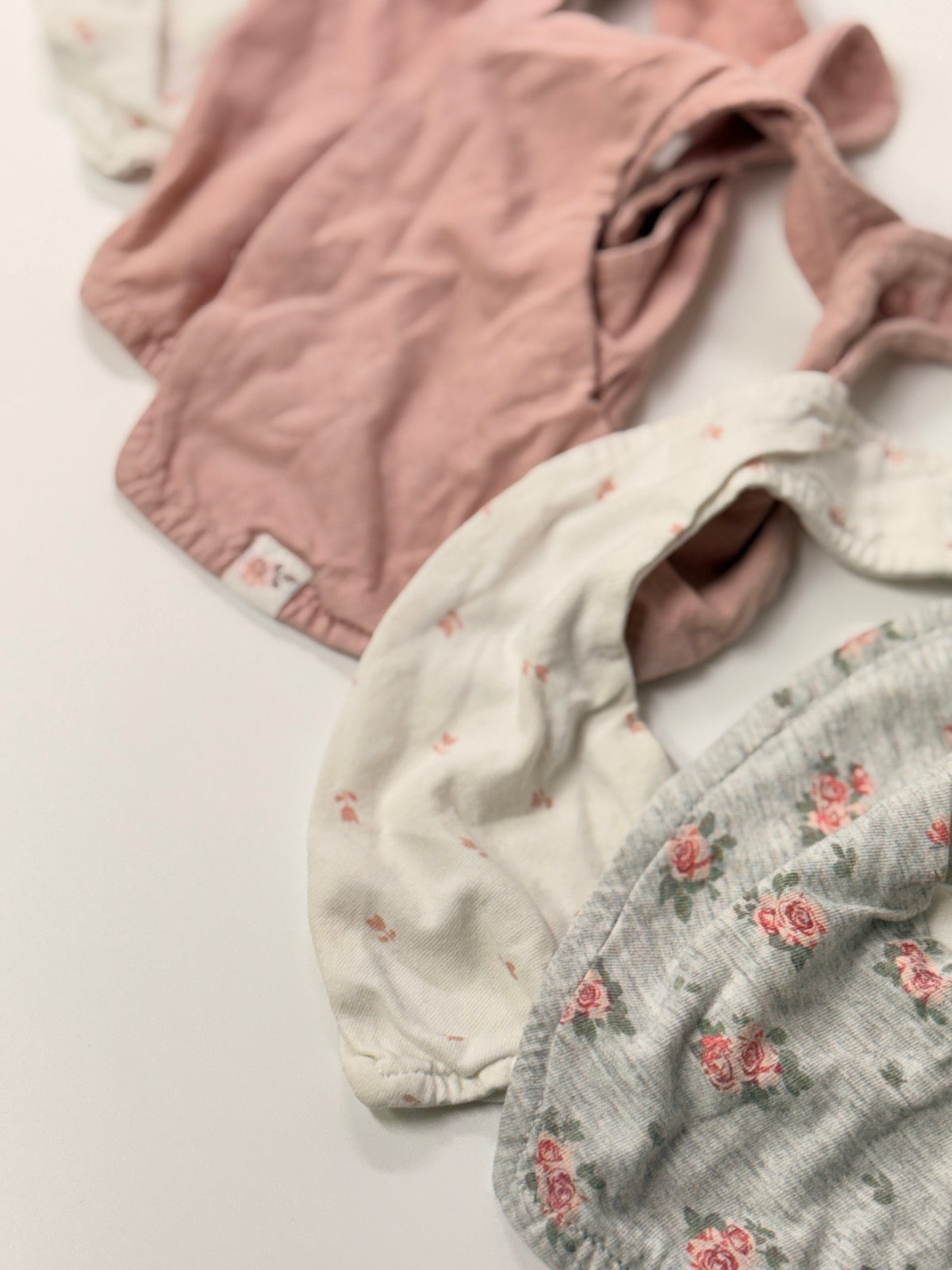 Floral Bandana Bib Set One Size