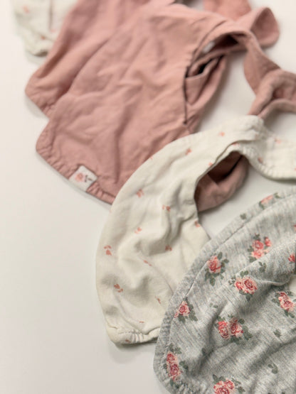 Floral Bandana Bib Set One Size