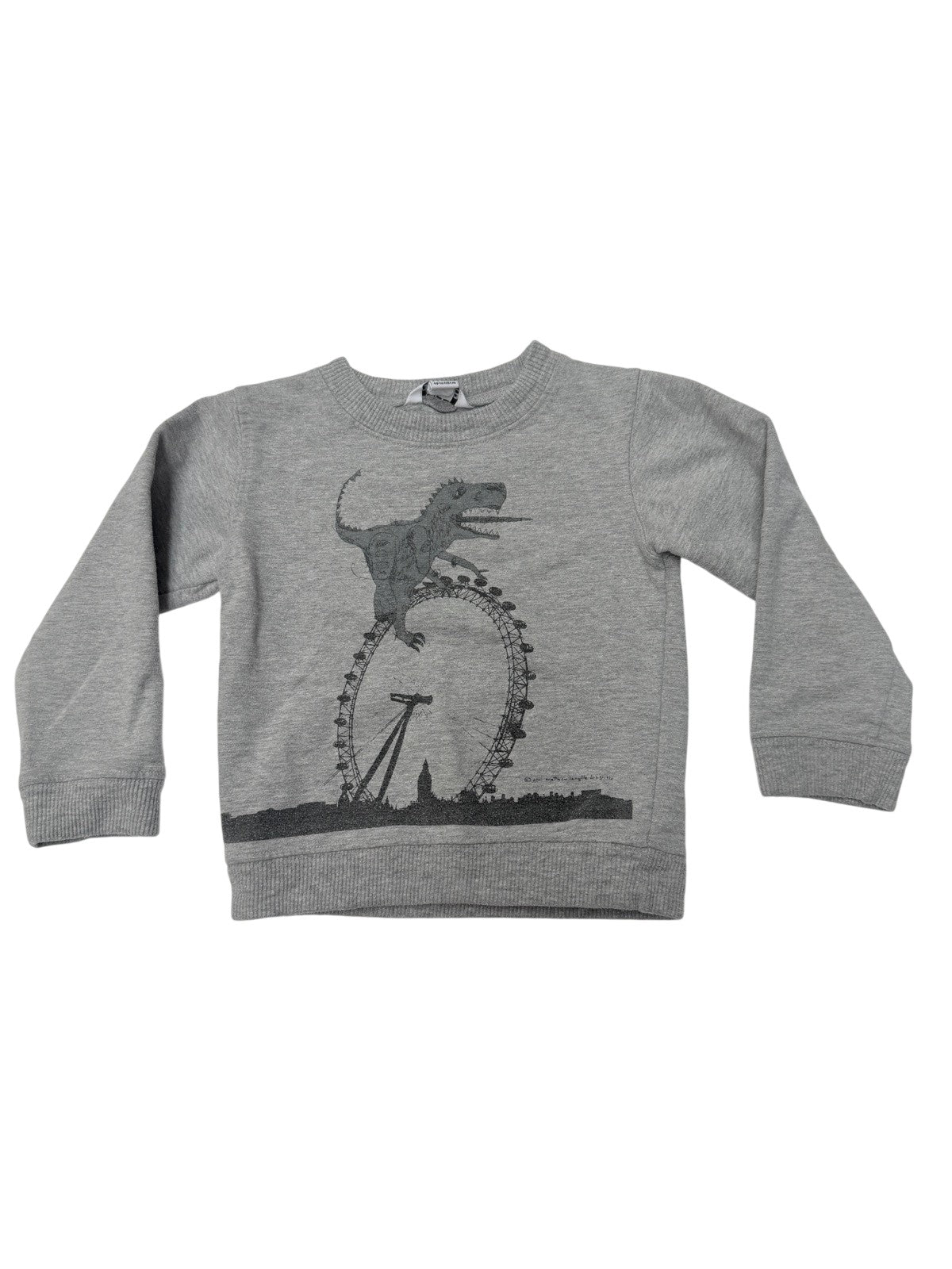 Quince Dinosaur London Eye Sweatshirt 4-5Y