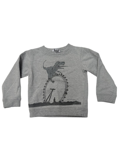 Quince Dinosaur London Eye Sweatshirt 4-5Y