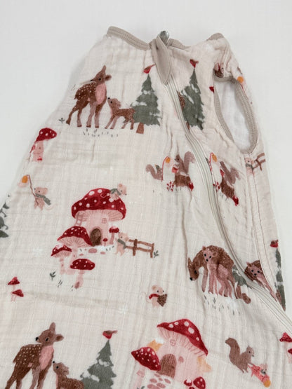 Loulou Lollipop Woodland Muslin Sleep Sack 0-6M