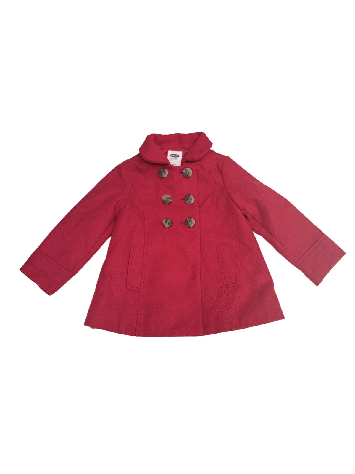 Old Navy Red Wool Peacoat Girls 4T