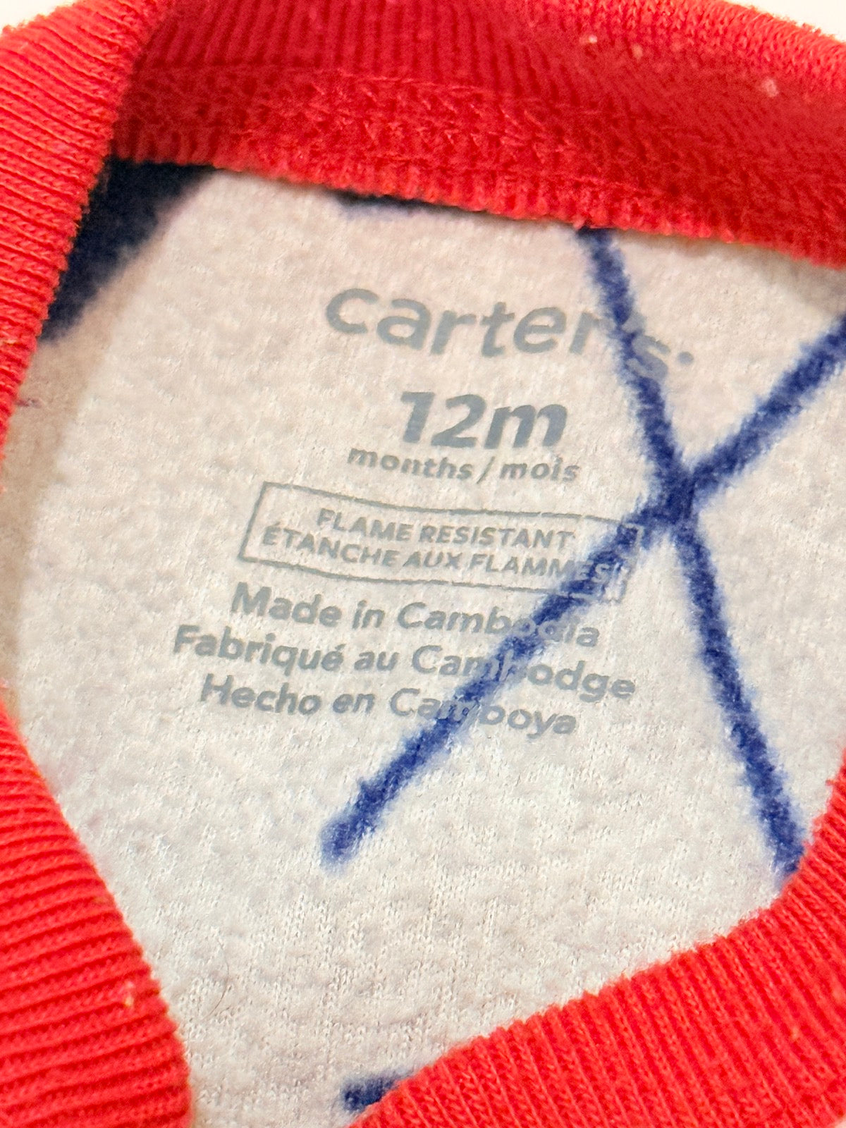Carter's Hockey Print Sleeper 12M