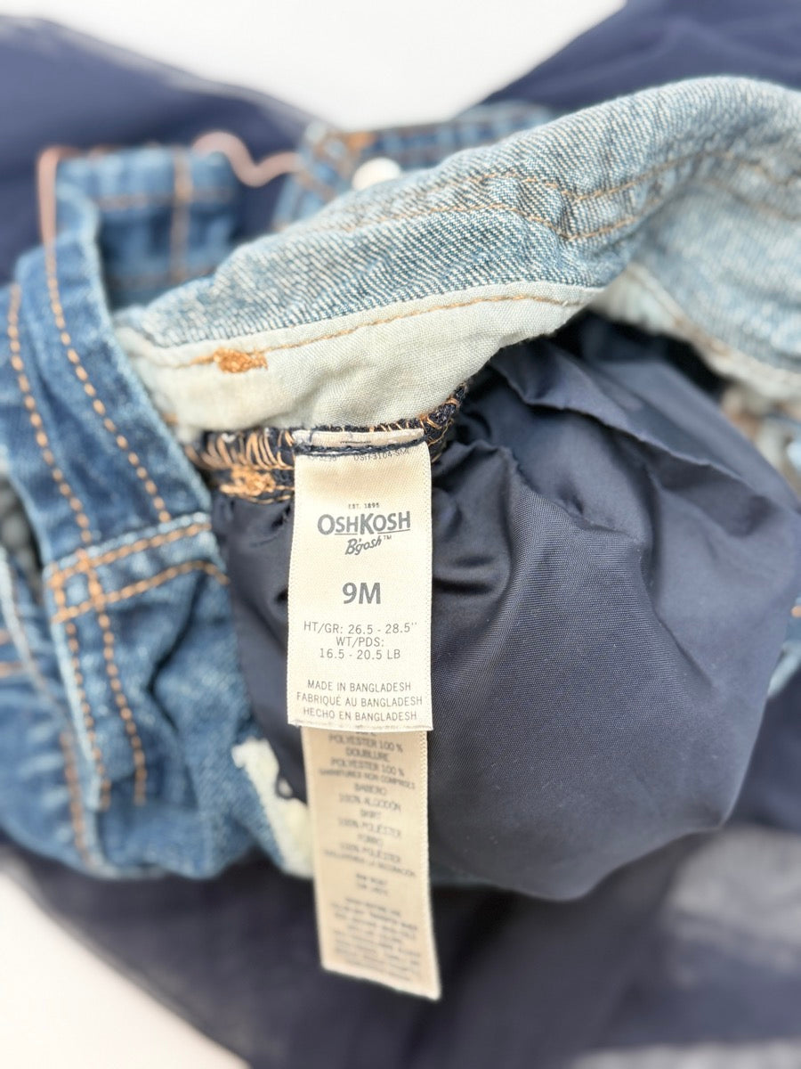 OshKosh B'gosh Denim Tulle Skirtall Dress 9M