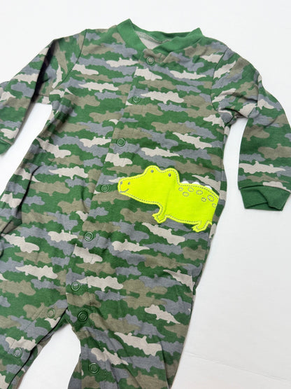 Child of Mine Camo Alligator Footed Sleeper 3-6M