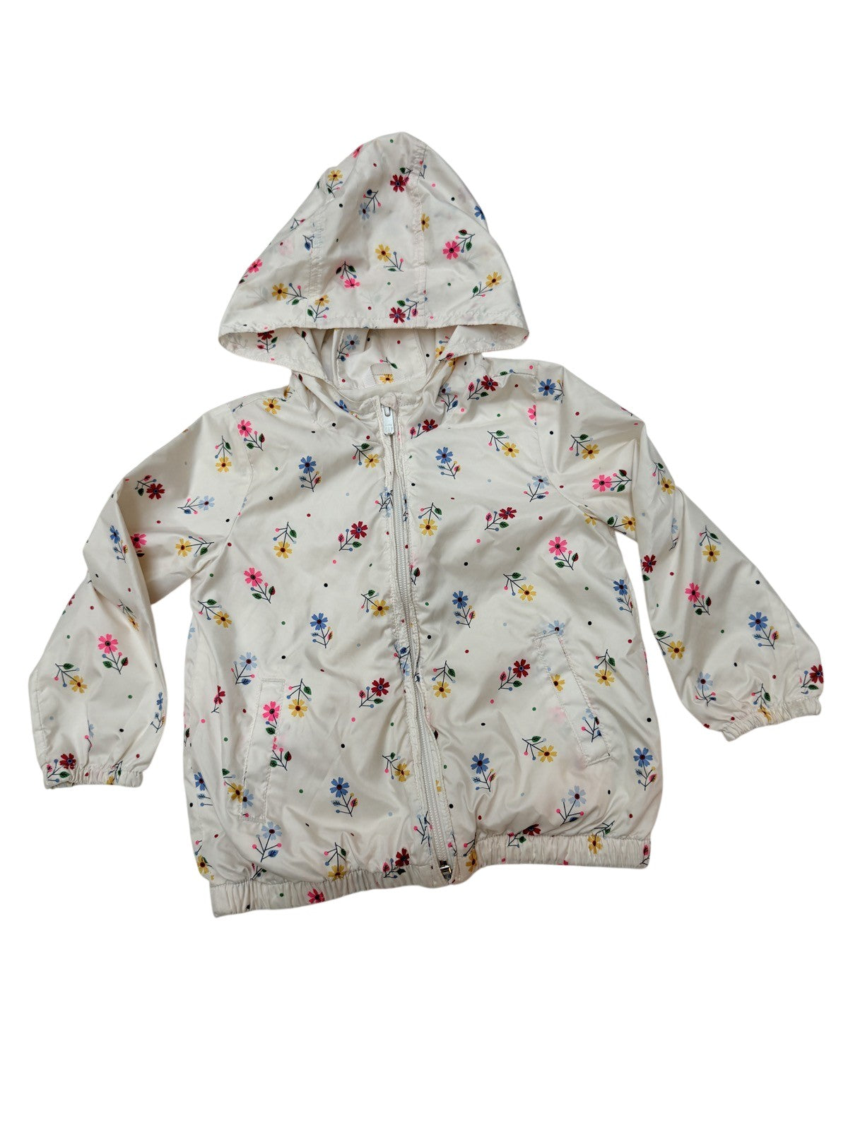 Baby Gap Floral Hooded Shell Jacket 4T