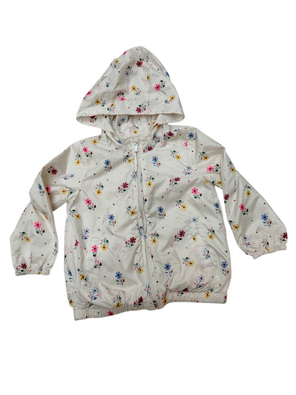 Baby Gap Floral Hooded Shell Jacket 4T