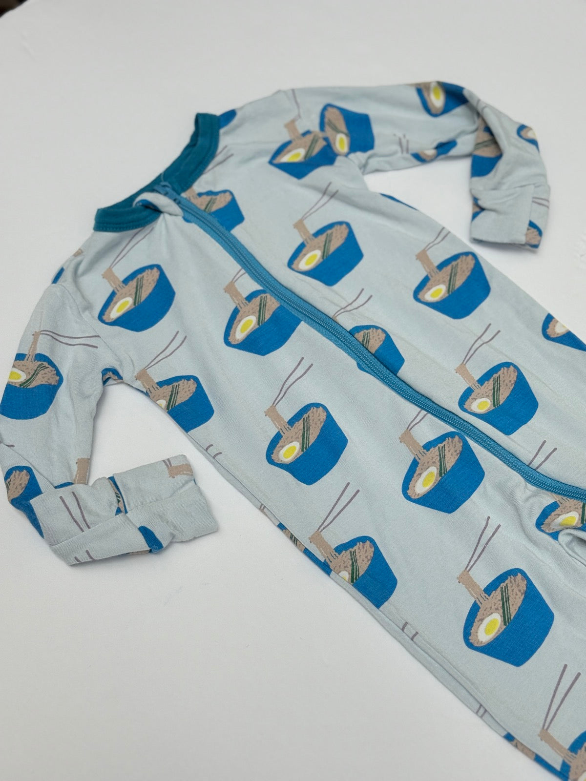 KicKee Pants Ramen Print Footie Pajama 9-12m