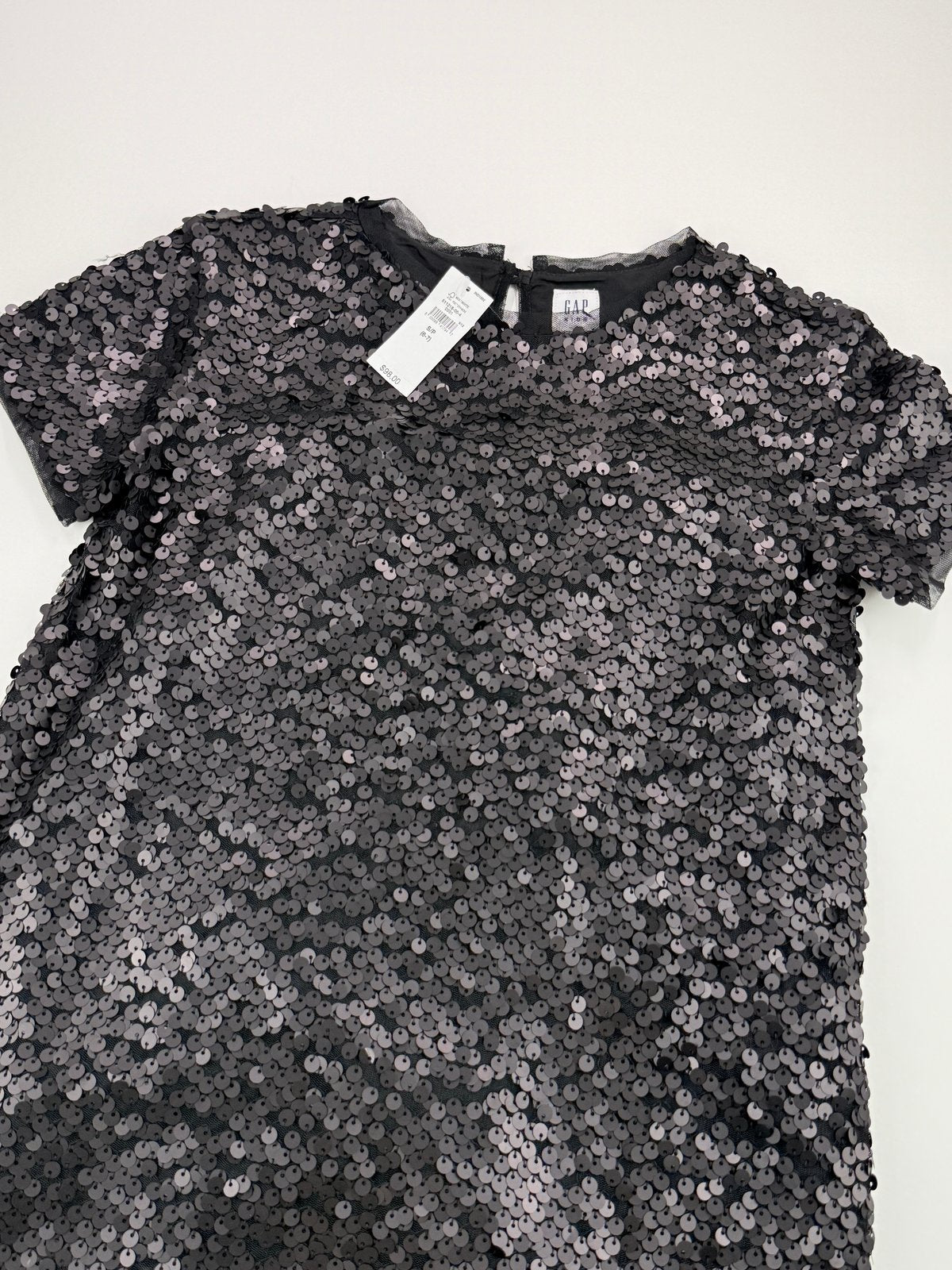 NWT - Gap Kids Black Sequin Dress Size 6-7
