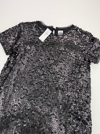 NWT - Gap Kids Black Sequin Dress Size 6-7