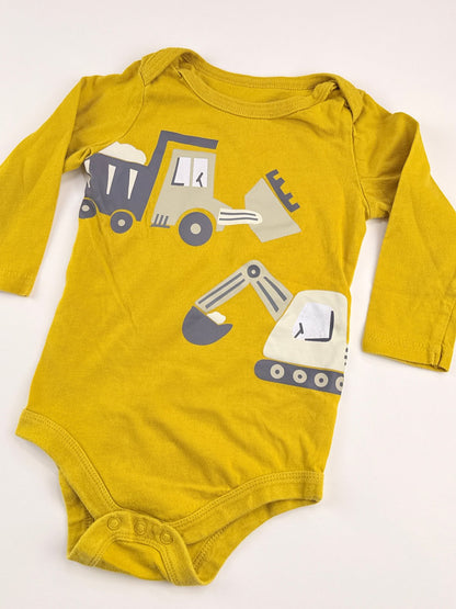 George Baby Construction Trucks Bodysuit 12-18M