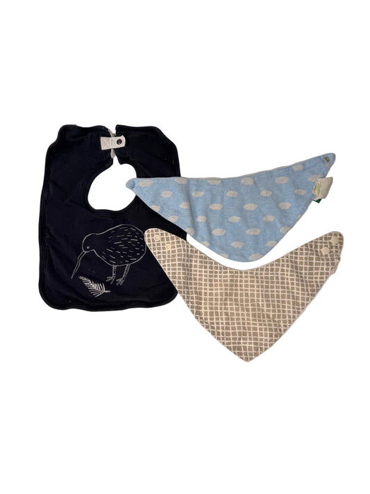 Ensemble de bavoirs pour bébé Kiwi et Parade, taille unique
