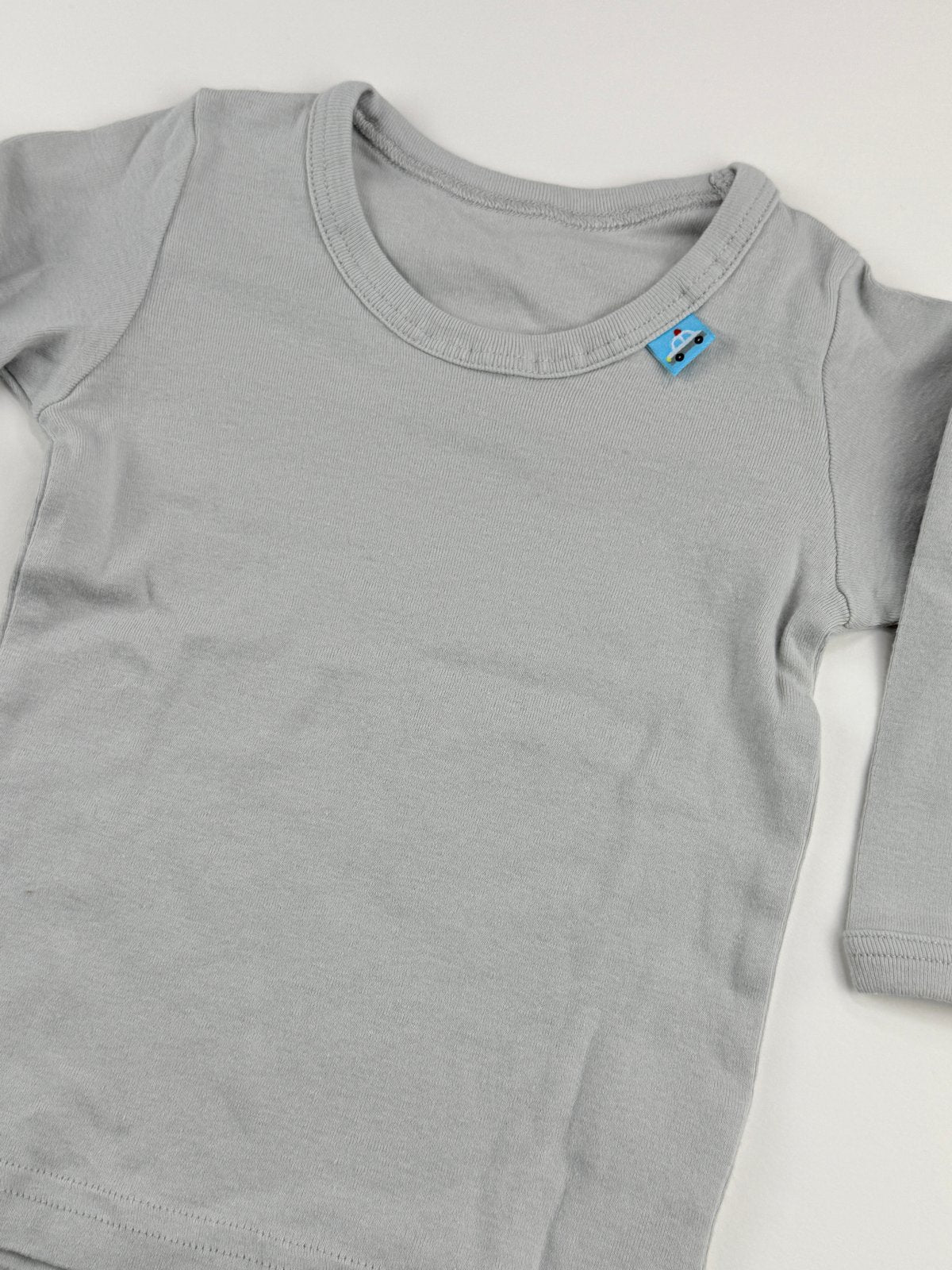 Gray Police Car Long Sleeve T-Shirt Size 12-18M