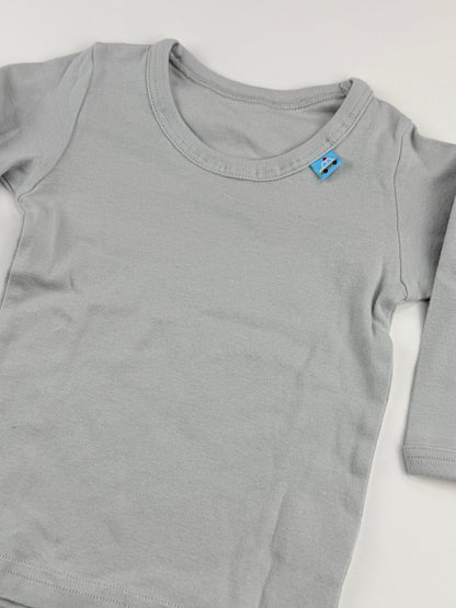 Gray Police Car Long Sleeve T-Shirt Size 12-18M