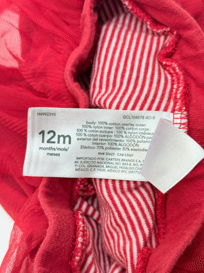 Carter's Striped Legging with Tutu Skirt 12M