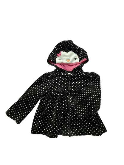 Gymboree Polka Dot Penguin Hoodie Jacket 18-24m