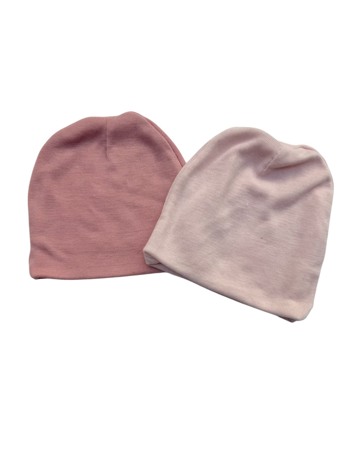 Baby Beanie Hat Set Pink 2-Pack 0-12m