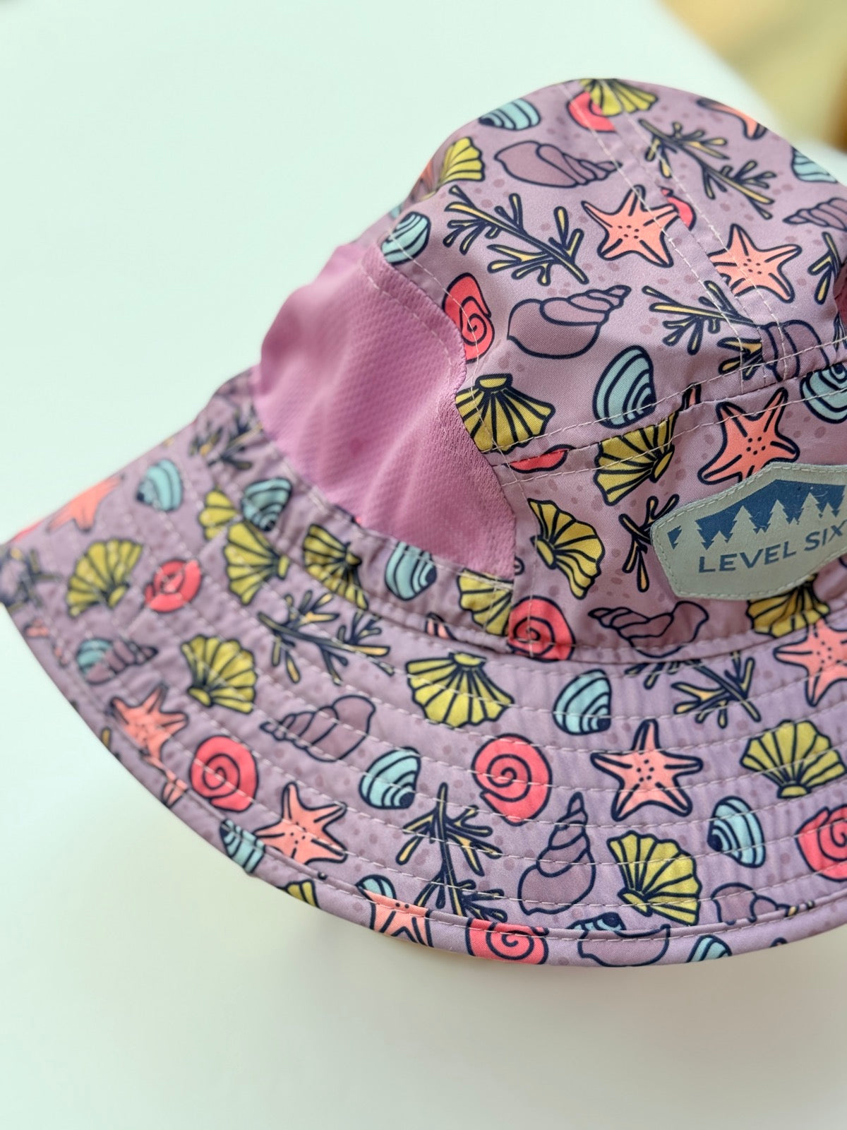 Level Six Seashell Print Sun Hat Large