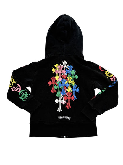 Chrome Hearts Multicolor Floral Cross Hoodie 2T