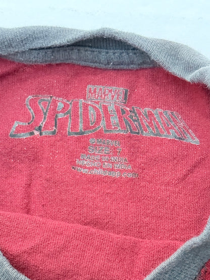 Marvel Spider-Man Raglan T-Shirt Size 7