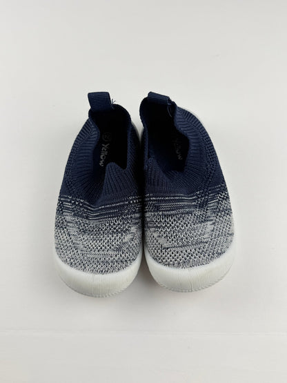 Yellow Navy Knit Slip-On Shoes 7.5-8US