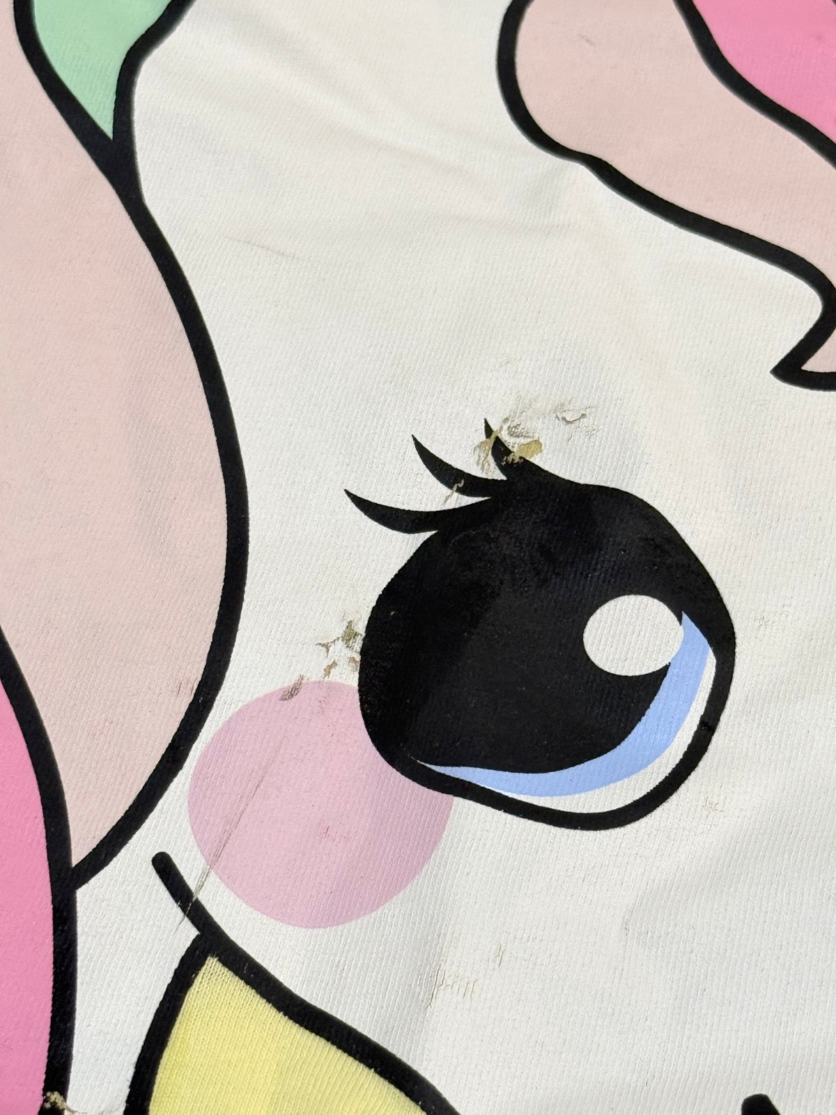 H&M Yellow Unicorn T-Shirt 4-6Y