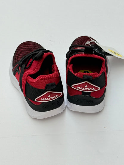 NWT - Nautica Red Black Sneakers Toddler Size 5