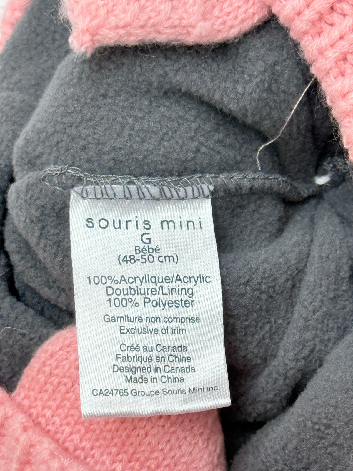 Souris Mini Knit Bear Trapper Hat 1-2Y