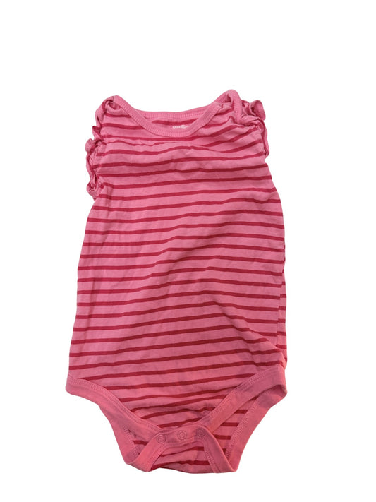 George Baby Pink Striped Bodysuit 18-24M