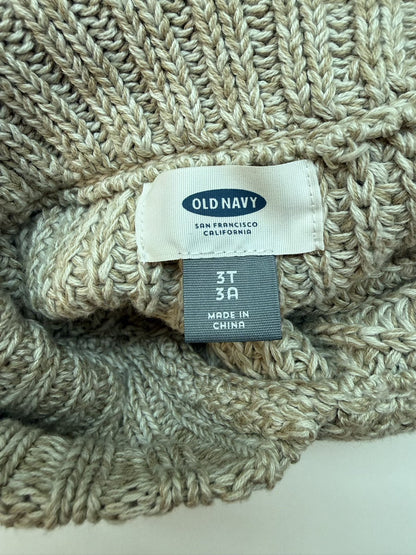 New With Tags - Old Navy Oatmeal Knit Cowl Neck Sweater 3T