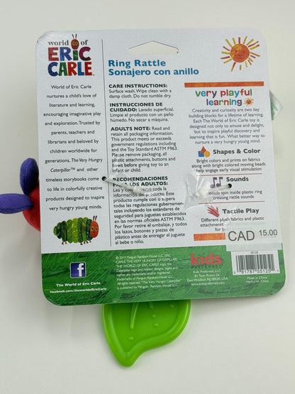 Eric Carle Very Hungry Caterpillar Book & Ring Rattle