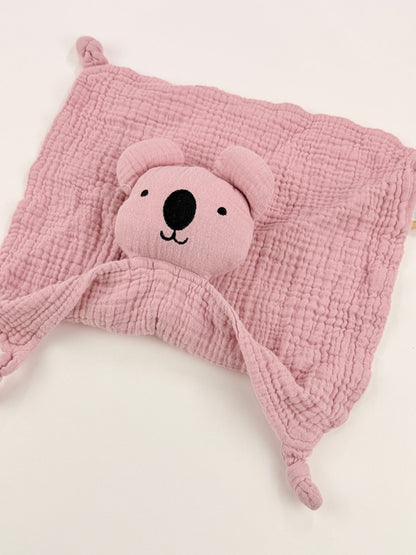 newbaby Pink Koala Muslin Lovey