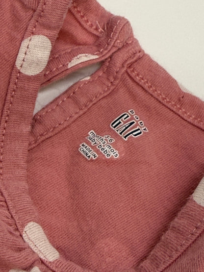Baby Gap Pink Polka Dot Romper 3-6M